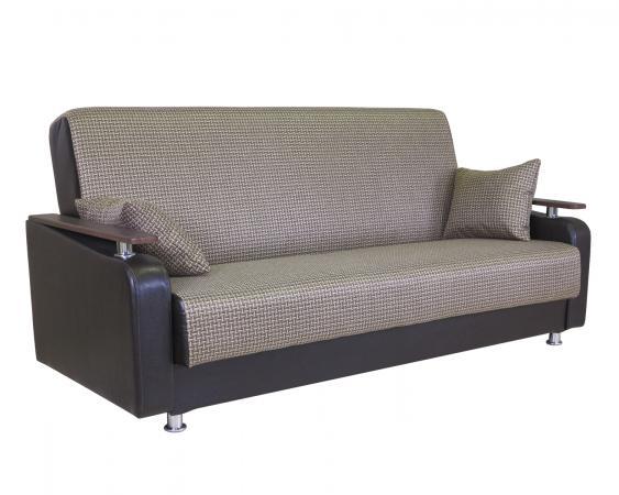 Диван книжка Шарм-Дизайн Мелодия ДП №1 140 рогожка коричневый